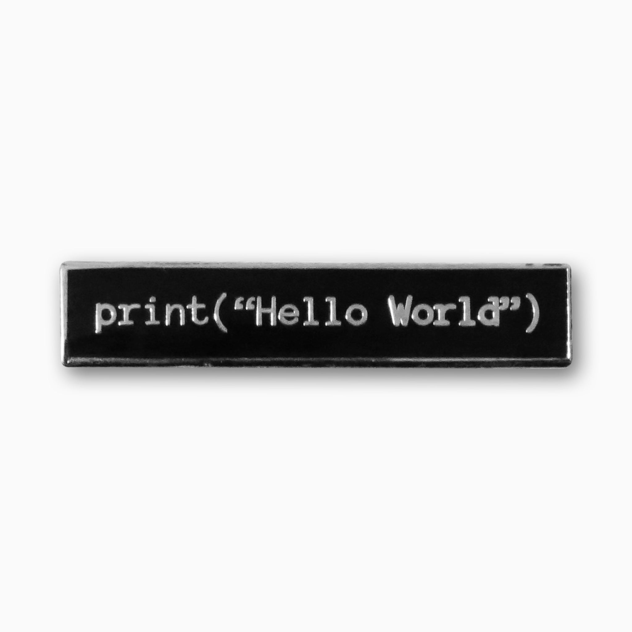 Print ("Hello World") | Coding Lapel Pin | STEM & Computer Science