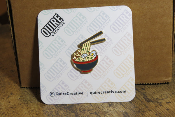 Ramen Bowl Lapel Pin | Wear Your Love for Ramen on Your Sleeve | Cute and Unique Fashion Accessory